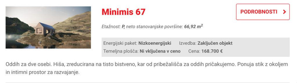 Najcenejša montažna hiša Jub Home